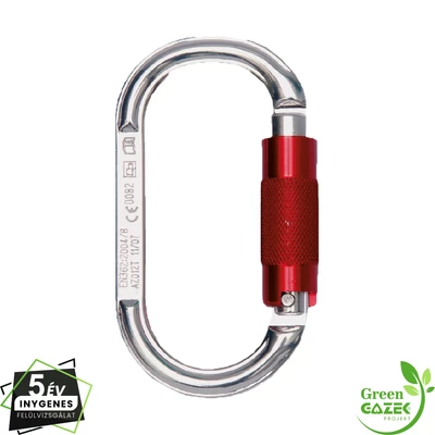 Ovál karabiner, twistlock