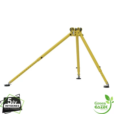 Aszimmetrikus háromlábú mentőállvány