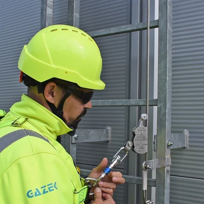 Zuhanásbiztonsági pálya létrára - GAZEK  Zuhanásbiztonsági pálya létrára - GAZEK