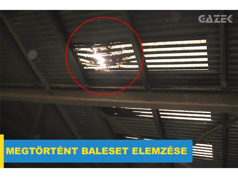 Magasból történő leesés miatti halálos munkabaleset